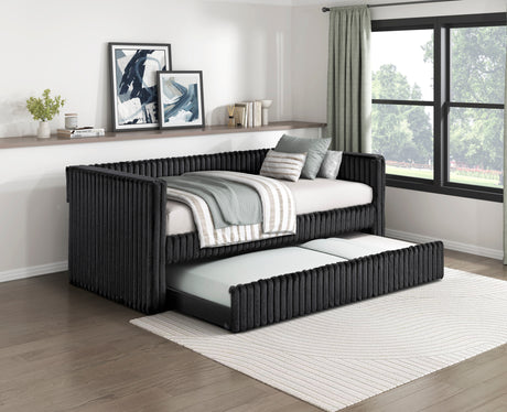 Chapman Black Daybed with Trundle - Ornate Home