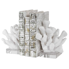 Charbel White Bookends (Set of 2) - Ornate Home