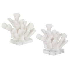 Charbel White Bookends (Set of 2) - Ornate Home