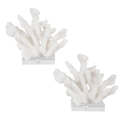 Charbel White Bookends (Set of 2) - Ornate Home