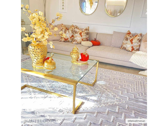 Charcoal Alya Textured Medallion Fringe Area Rug - Clearance - Ornate Home