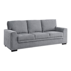 Charcoal Dark Gray Sofa & Loveseat - Ornate Home
