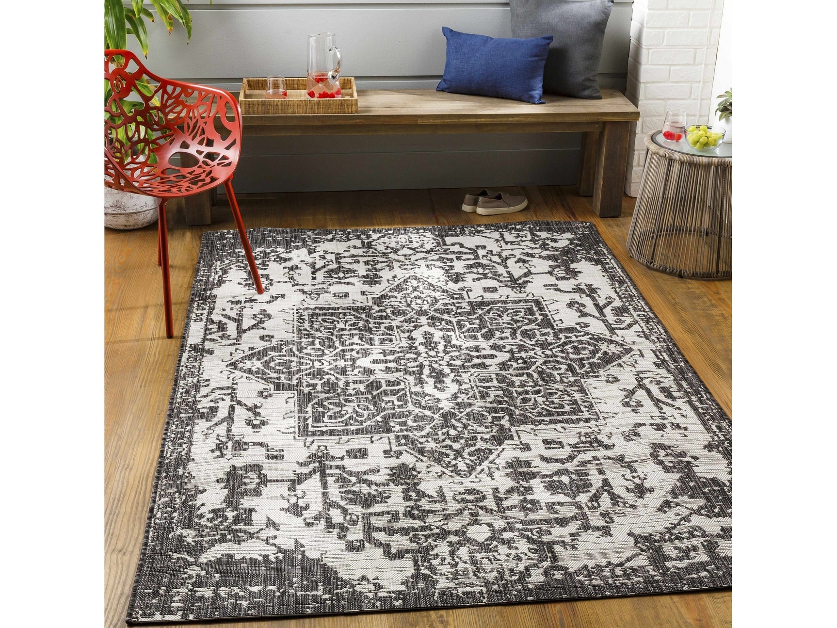 Charcoal Kilmacolm Area Rug - Ornate Home