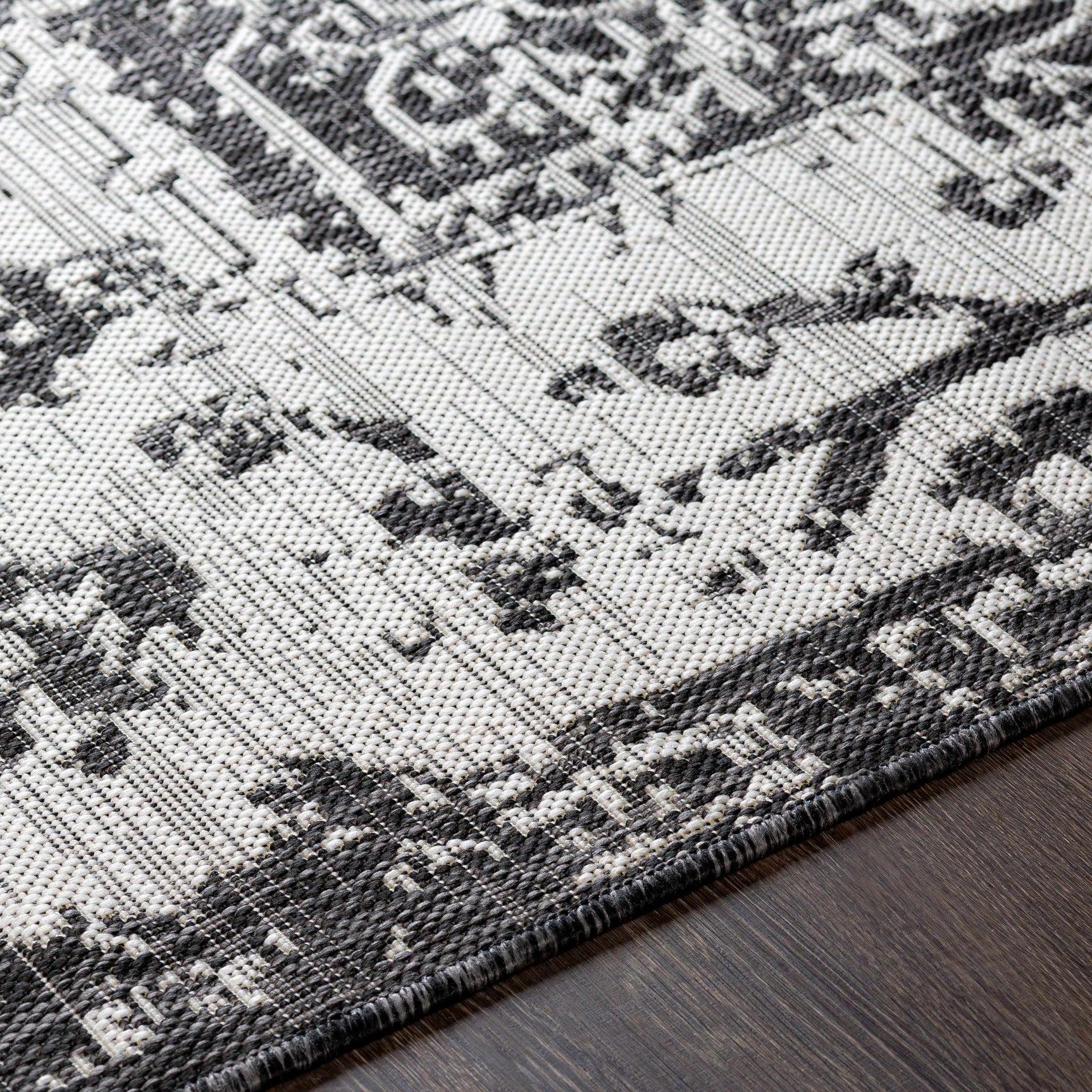 Charcoal Kilmacolm Indoor & Outdoor Area Rug - Clearance - Ornate Home