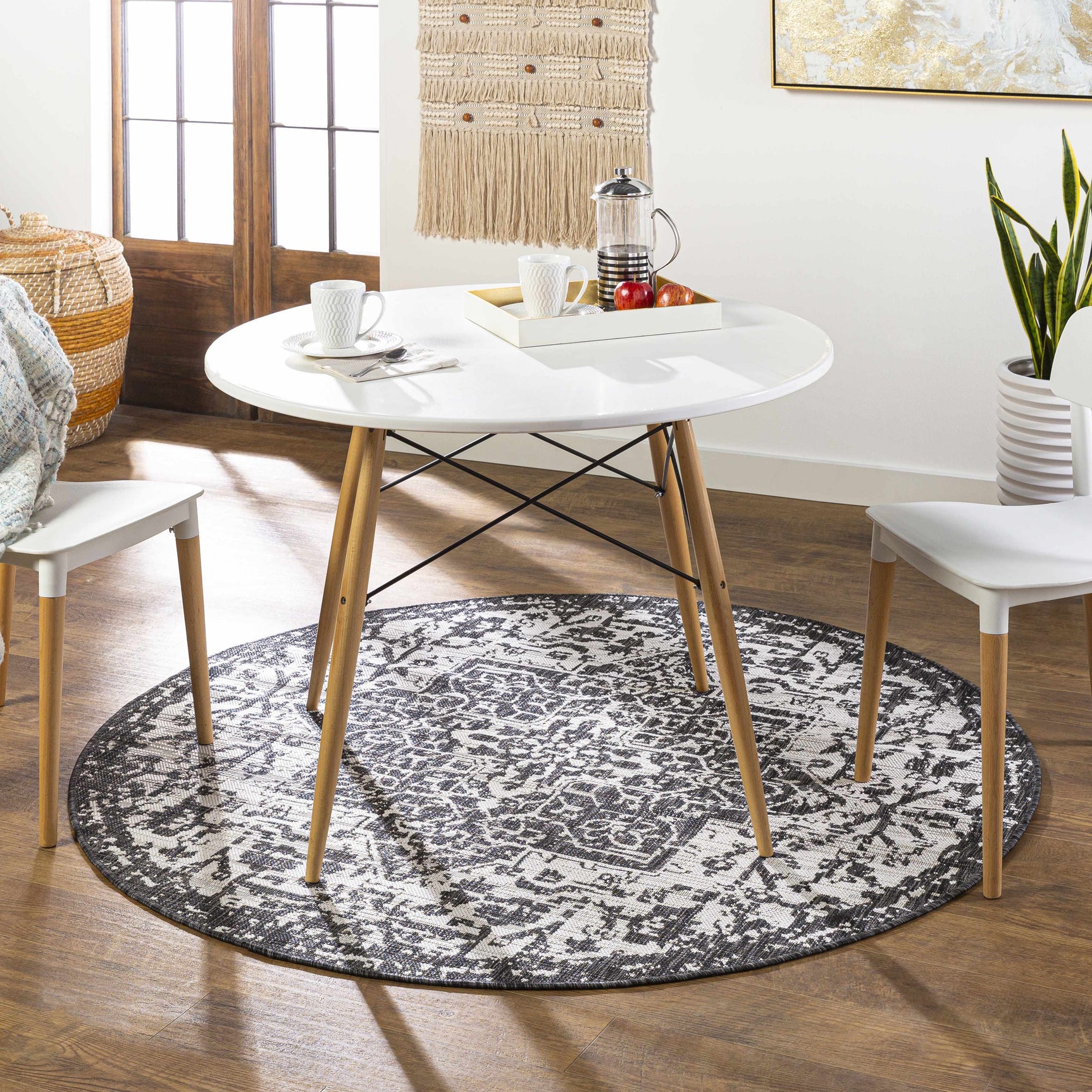 Charcoal Kilmacolm Indoor & Outdoor Area Rug - Clearance - Ornate Home