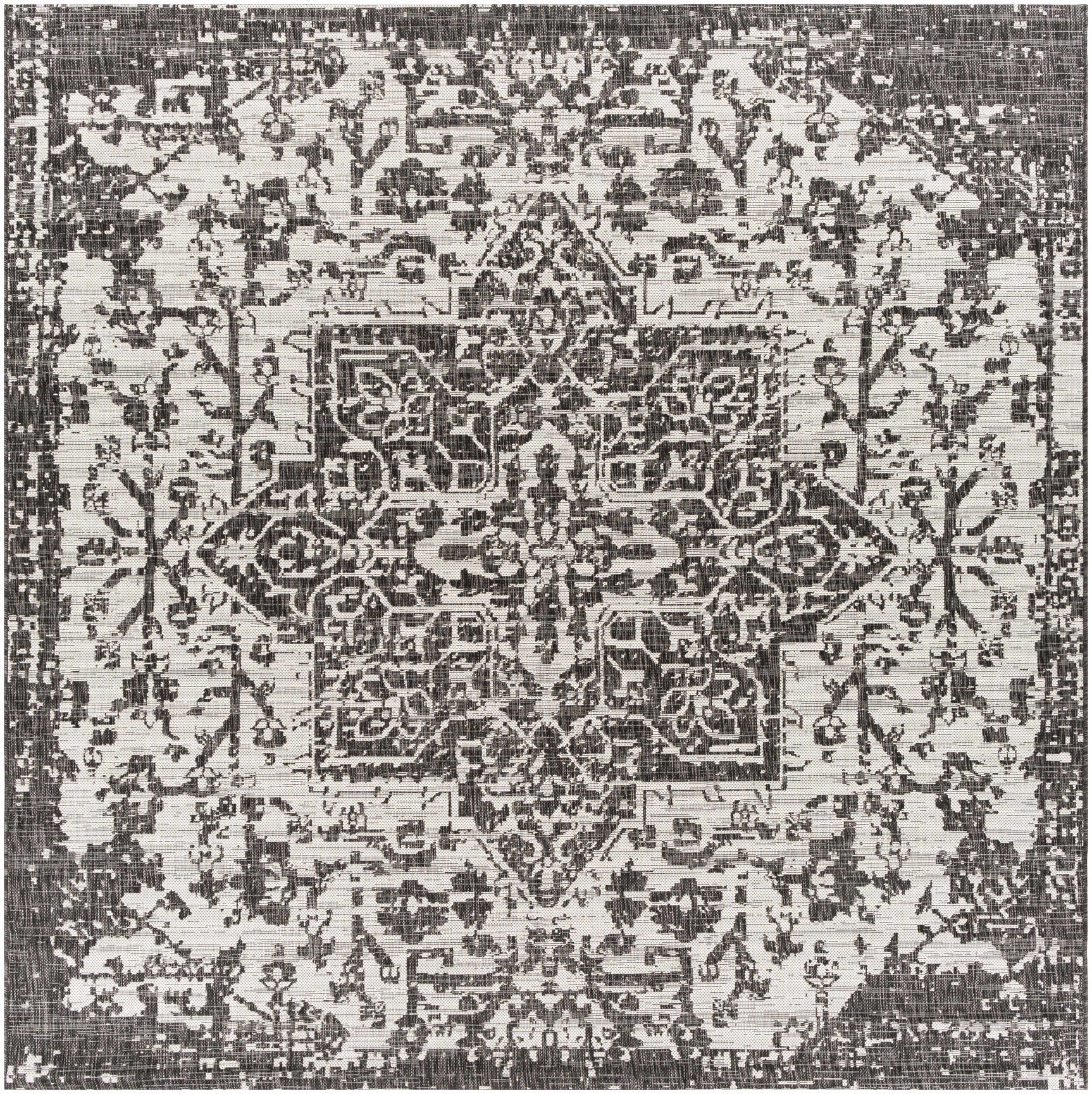 Charcoal Kilmacolm Indoor & Outdoor Area Rug - Clearance - Ornate Home