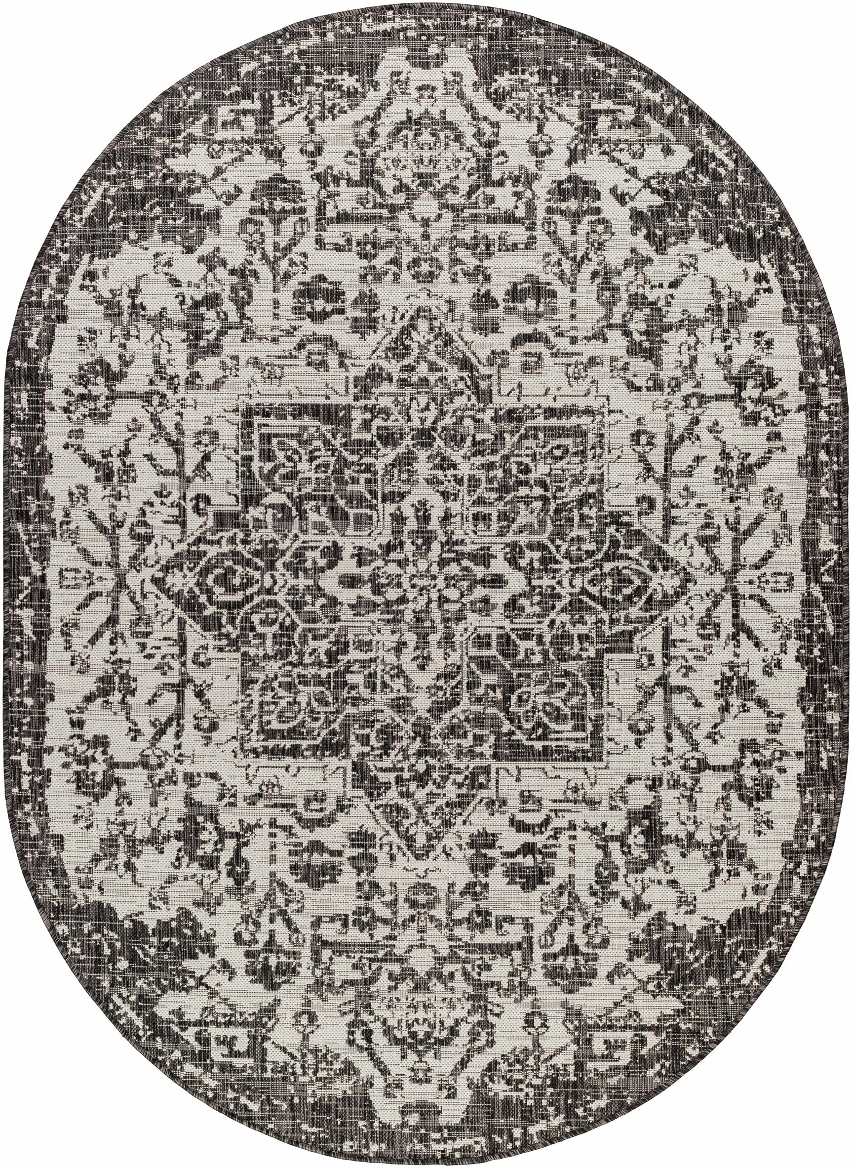 Charcoal Kilmacolm Indoor & Outdoor Area Rug - Clearance - Ornate Home