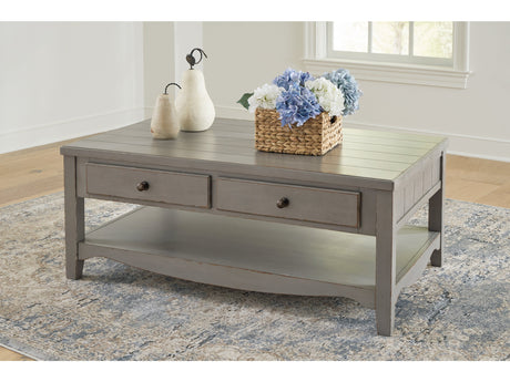 Charina Antique Gray Coffee Table - Ornate Home