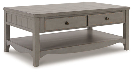 Charina Antique Gray Coffee Table - Ornate Home