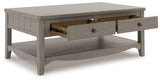 Charina Antique Gray Coffee Table - Ornate Home