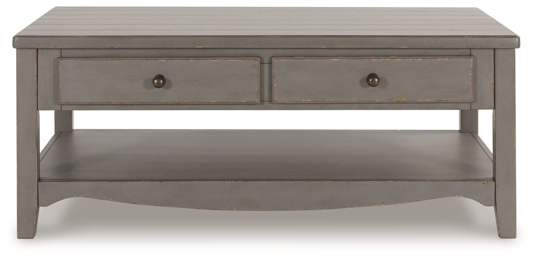 Charina Antique Gray Coffee Table - Ornate Home