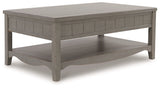 Charina Antique Gray Coffee Table - Ornate Home