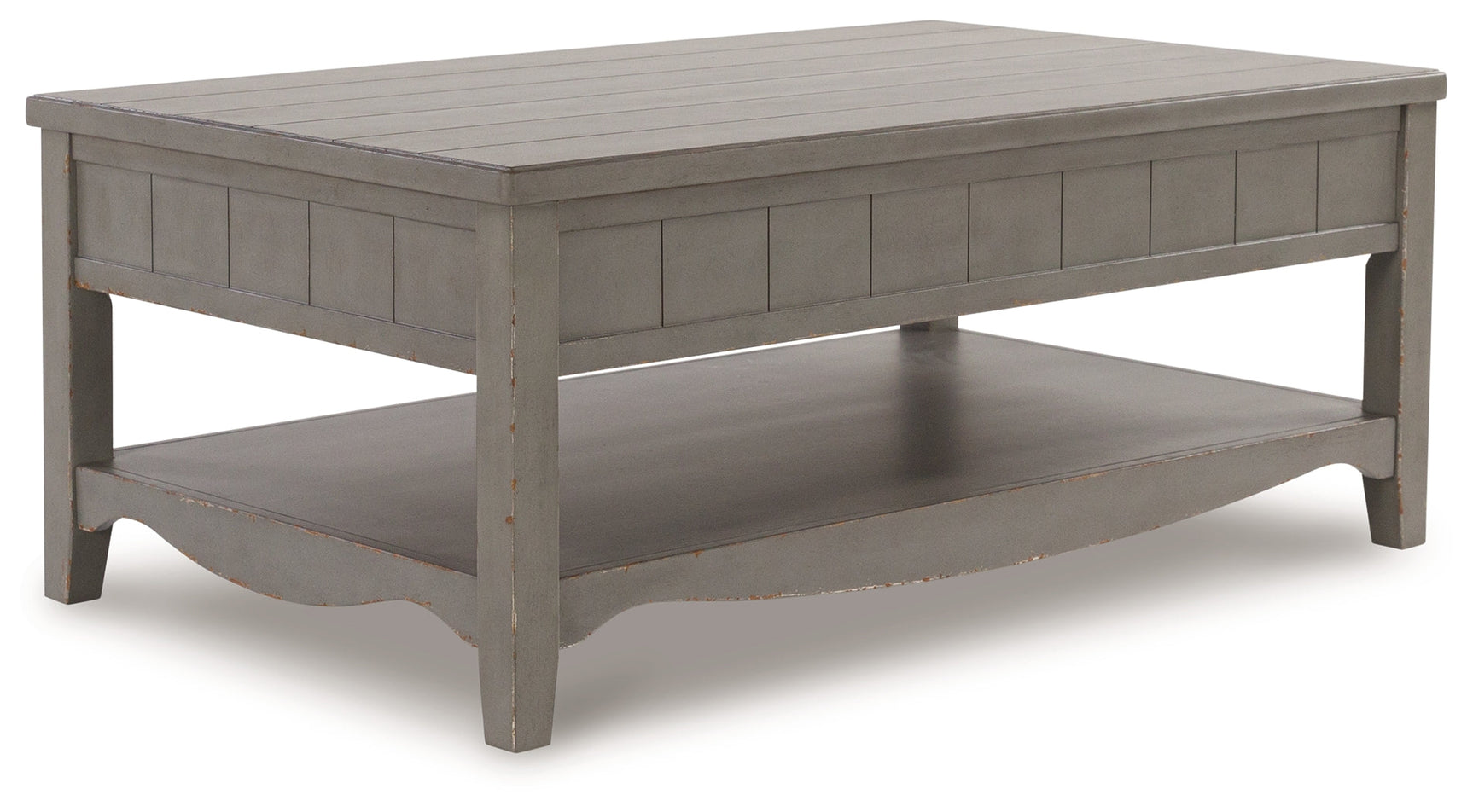 Charina Antique Gray Coffee Table - Ornate Home