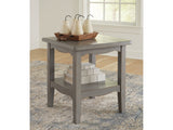 Charina Antique Gray End Table - Ornate Home