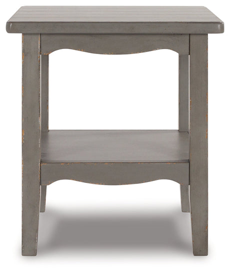 Charina Antique Gray End Table - Ornate Home