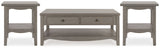 Charina Gray Coffee Table and 2 End Tables - Ornate Home