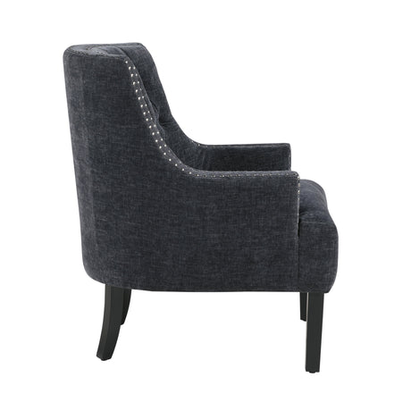 Charisma Black Accent Chair - Ornate Home