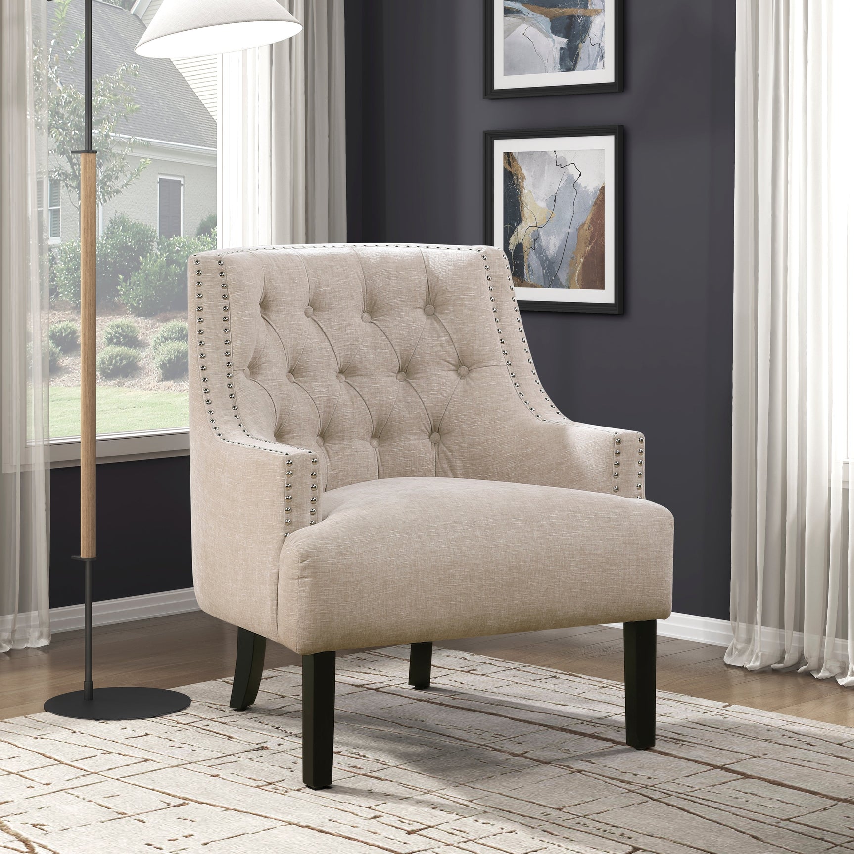 Charisma Cement Accent Chair - Ornate Home