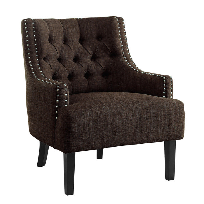 Charisma Chocolate Accent Chair - Ornate Home