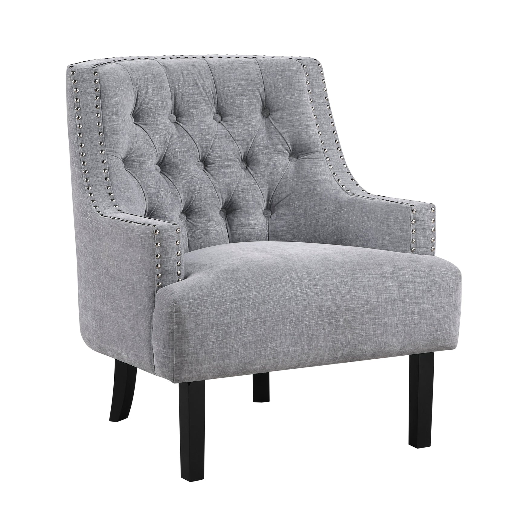 Charisma Gray Accent Chair - Ornate Home
