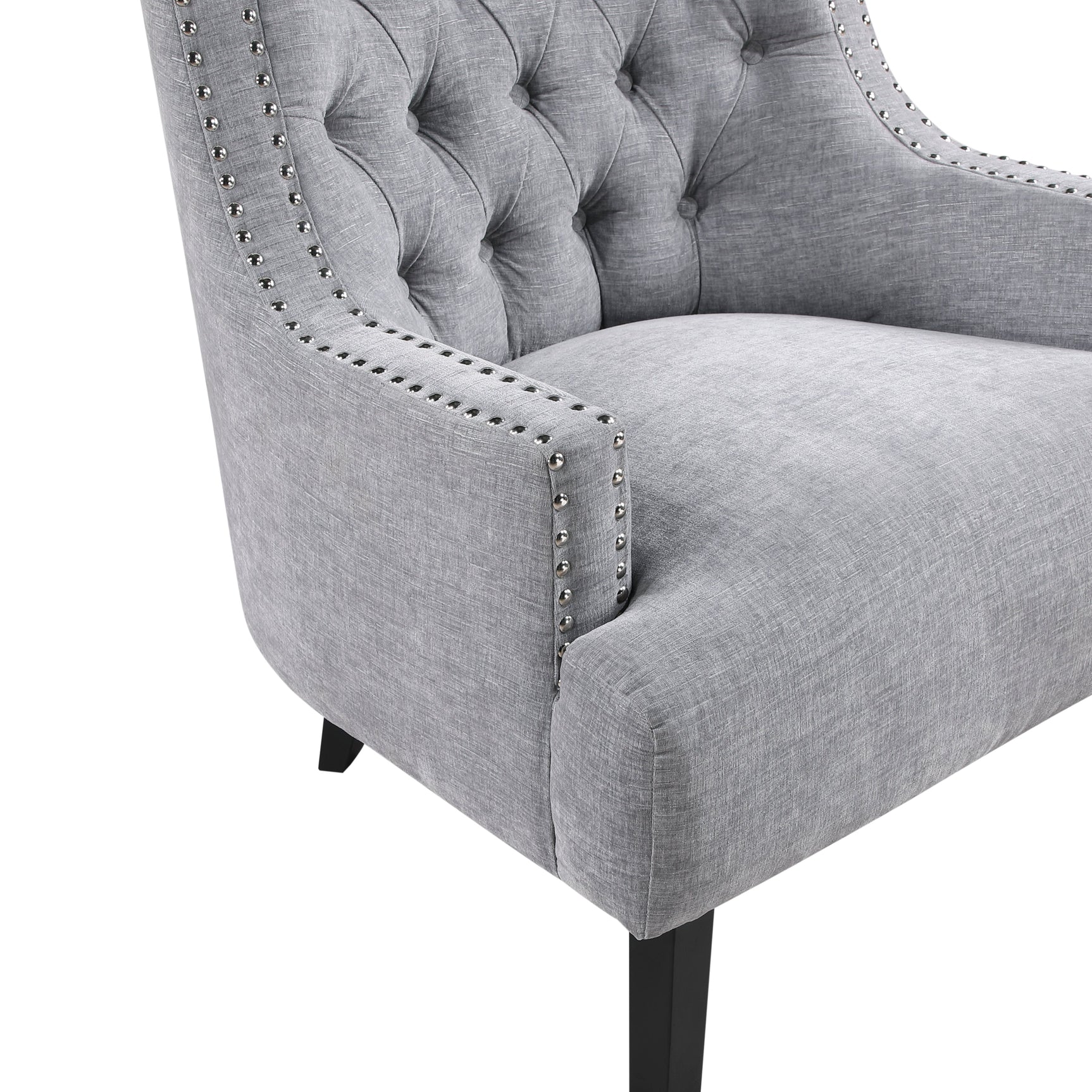 Charisma Gray Accent Chair - Ornate Home