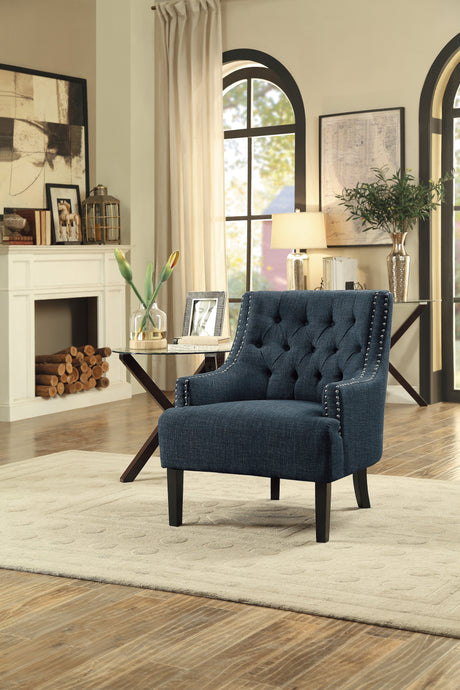 Charisma Indigo Accent Chair - Ornate Home