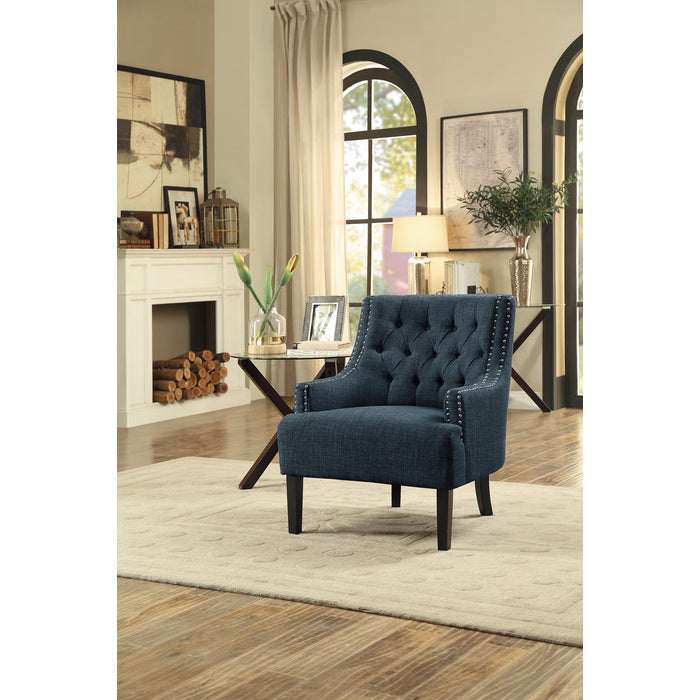 Charisma Indigo Accent Chair - Ornate Home