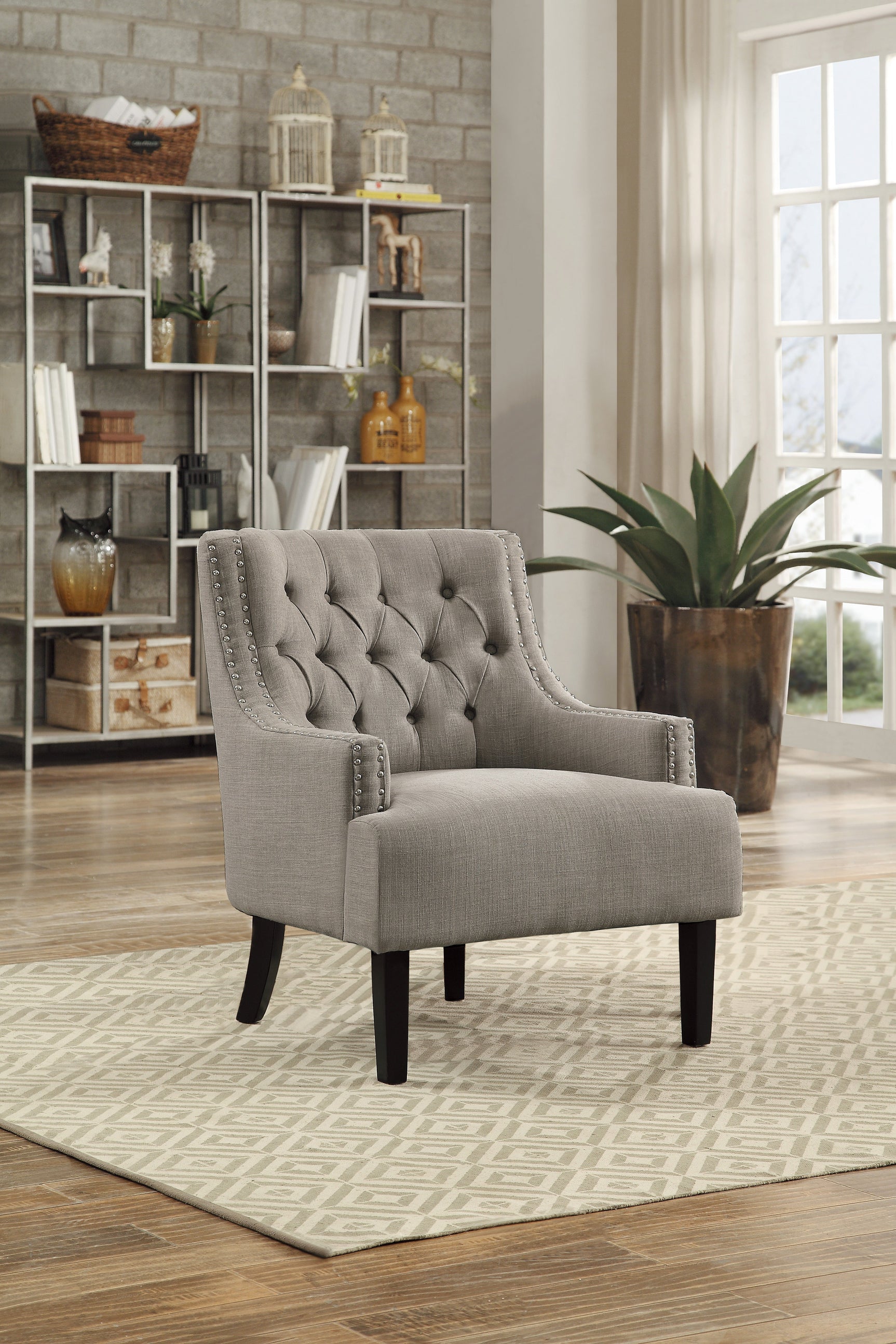 Charisma Taupe Accent Chair - Ornate Home