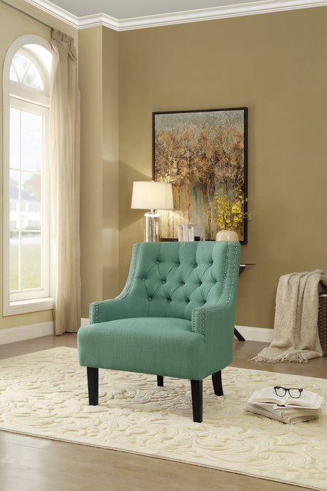 Charisma Teal Accent Chair - Ornate Home