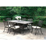 Charissa Antique Black/Beige Outdoor Arm Chair (Set of 2) - Ornate Home
