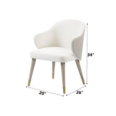 Charity Gray Oak Side Chair (Set of 2) - Ornate Home