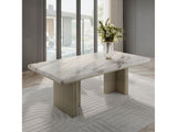 Charity Natural/Gray Oak Dining Table - Ornate Home
