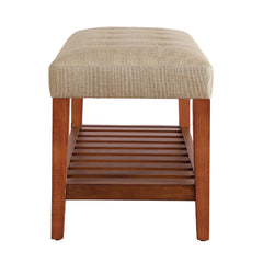 Charla Beige Bench - Ornate Home