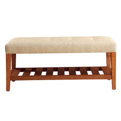 Charla Beige Bench - Ornate Home