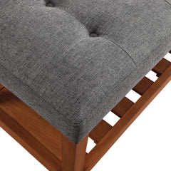 Charla Gray Bench - Ornate Home
