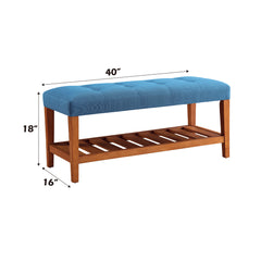 Charla Light Blue Bench - Ornate Home