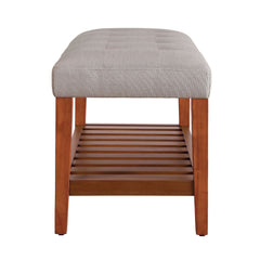 Charla Light Gray Bench - Ornate Home