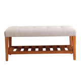 Charla Light Gray Bench - Ornate Home