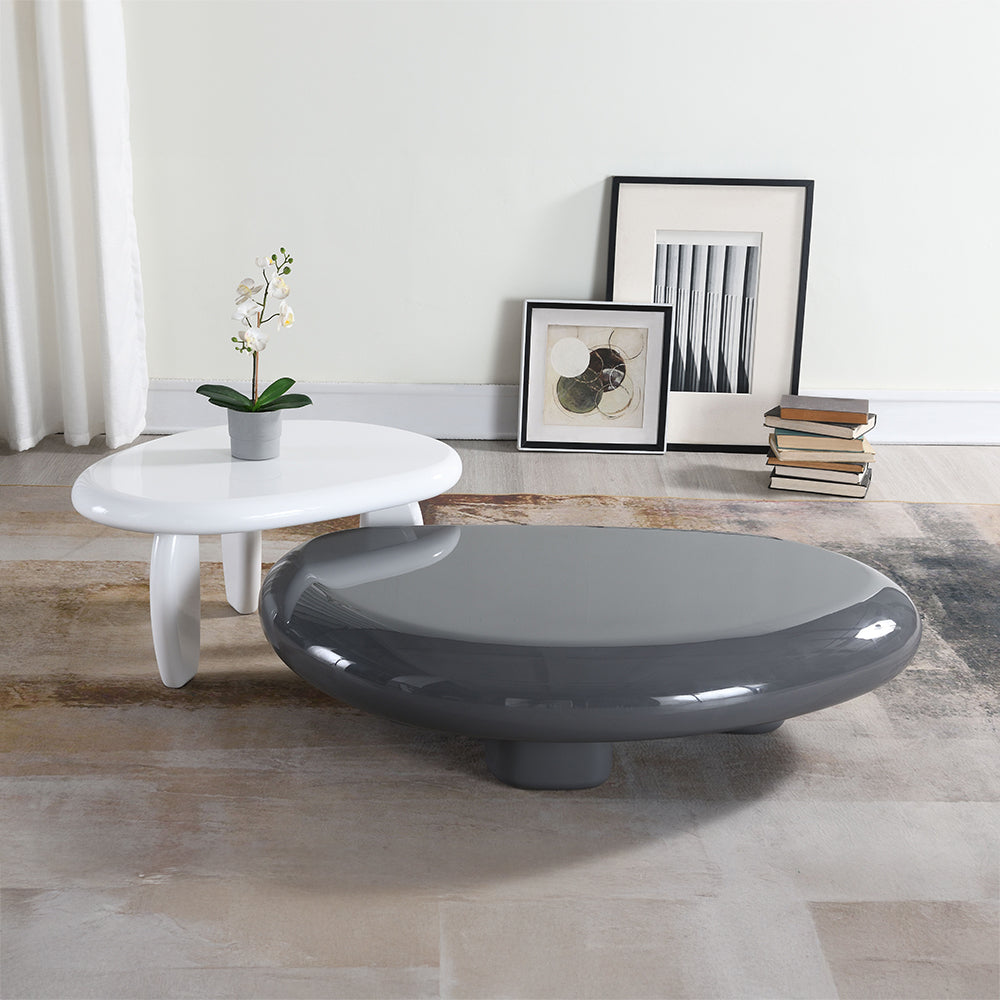 Charlene Gray High Gloss Coffee Table - Ornate Home