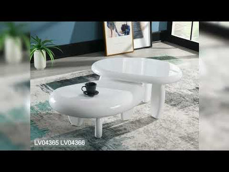 Charlene Gray High Gloss Coffee Table - Ornate Home