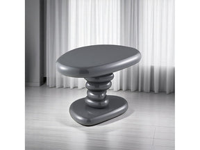 Charlene Gray High Gloss End Table - Ornate Home