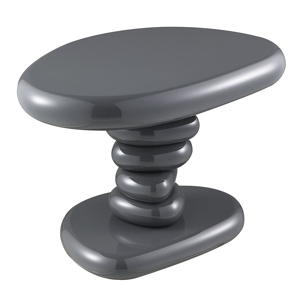Charlene Gray High Gloss End Table - Ornate Home