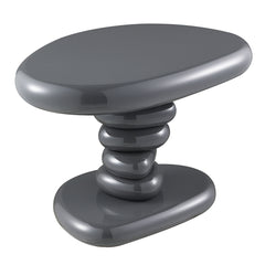 Charlene Gray High Gloss End Table - Ornate Home