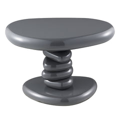 Charlene Gray High Gloss End Table - Ornate Home