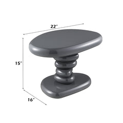 Charlene Gray High Gloss End Table - Ornate Home