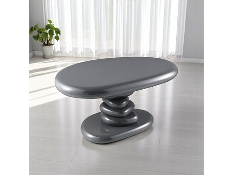 Charlene Gray High Gloss End Table - Ornate Home