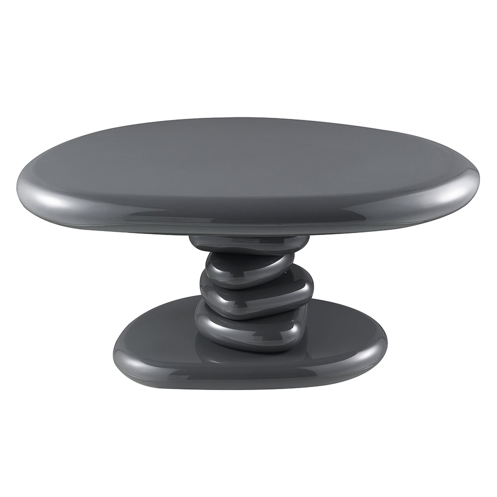Charlene Gray High Gloss End Table - Ornate Home