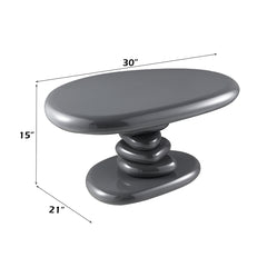 Charlene Gray High Gloss End Table - Ornate Home