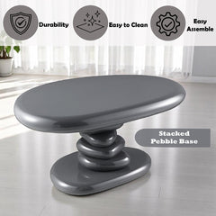 Charlene Gray High Gloss End Table - Ornate Home