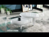 Charlene Gray High Gloss End Table - Ornate Home